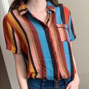 multi color crop top